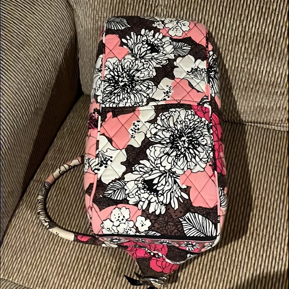 Vera Bradley Mocha Rouge convertible handbag shoulder bag Crossbody RETIRED - Picture 8 of 14
